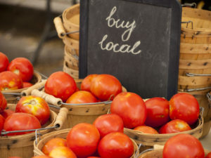 Locally Grown Tomatoes At Frisco Farmers Market